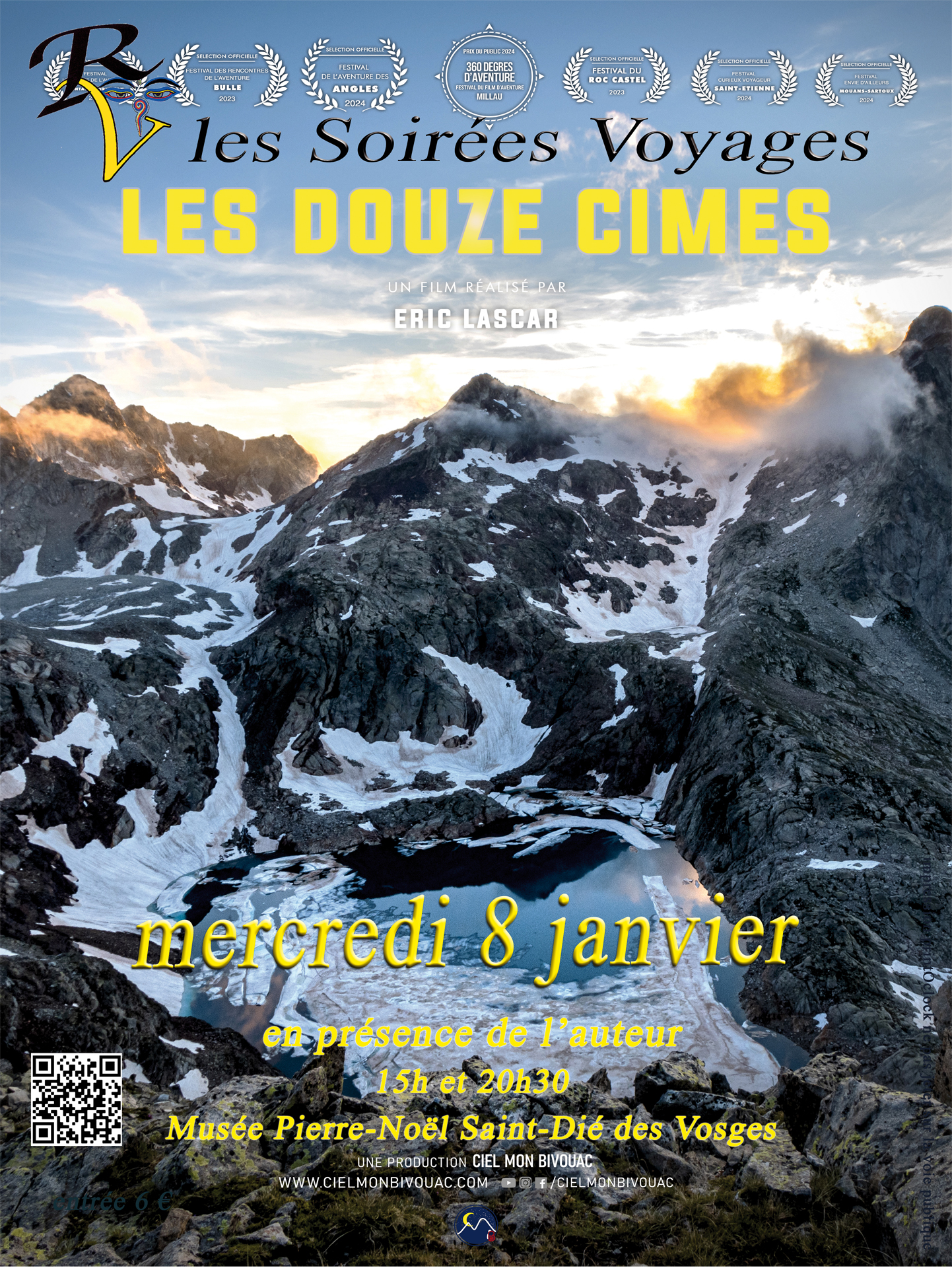 PROJECTION DU FILM « LES 12 CIMES » À ST DIÉ DES VOSGES